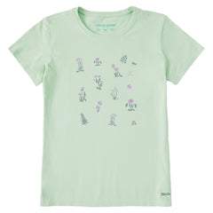 Women's Field of Flowers Short Sleeve Crusher Tee