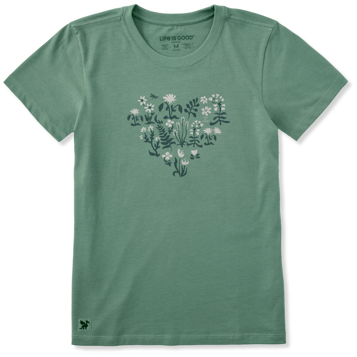Women's Heart Blossom Short Sleeve Crusher Tee