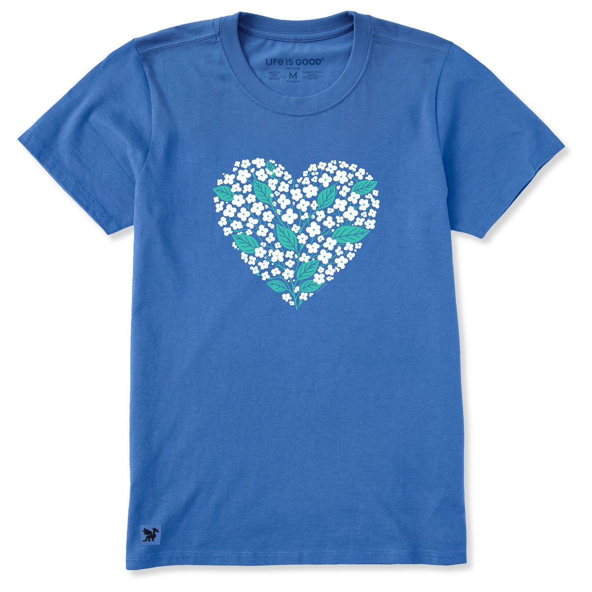 Women's Heart of Flowers Short Sleeve Crusher Tee