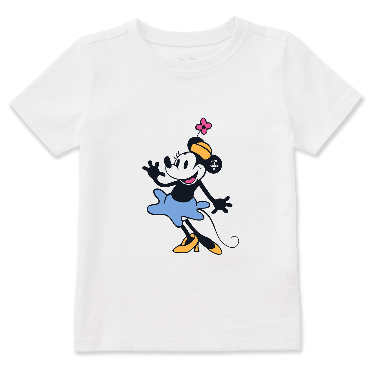 Toddler Steamboat Willie Miss Mouse Short Sleeve Crusher Tee