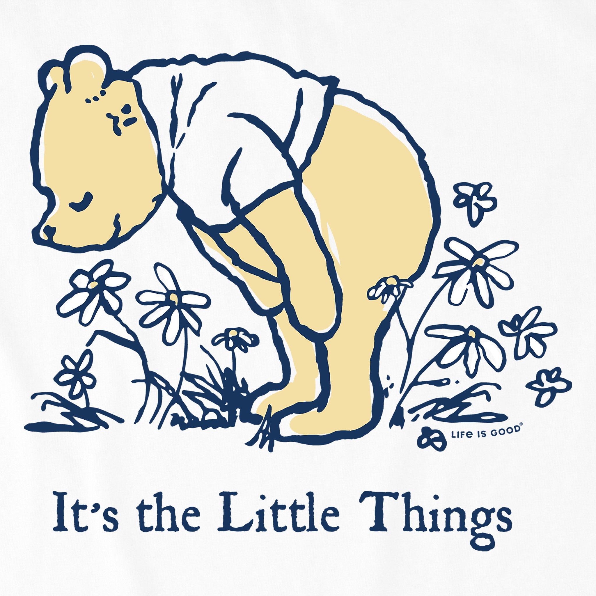 Toddler It's the Little Things Winnie Short Sleeve Crusher Tee