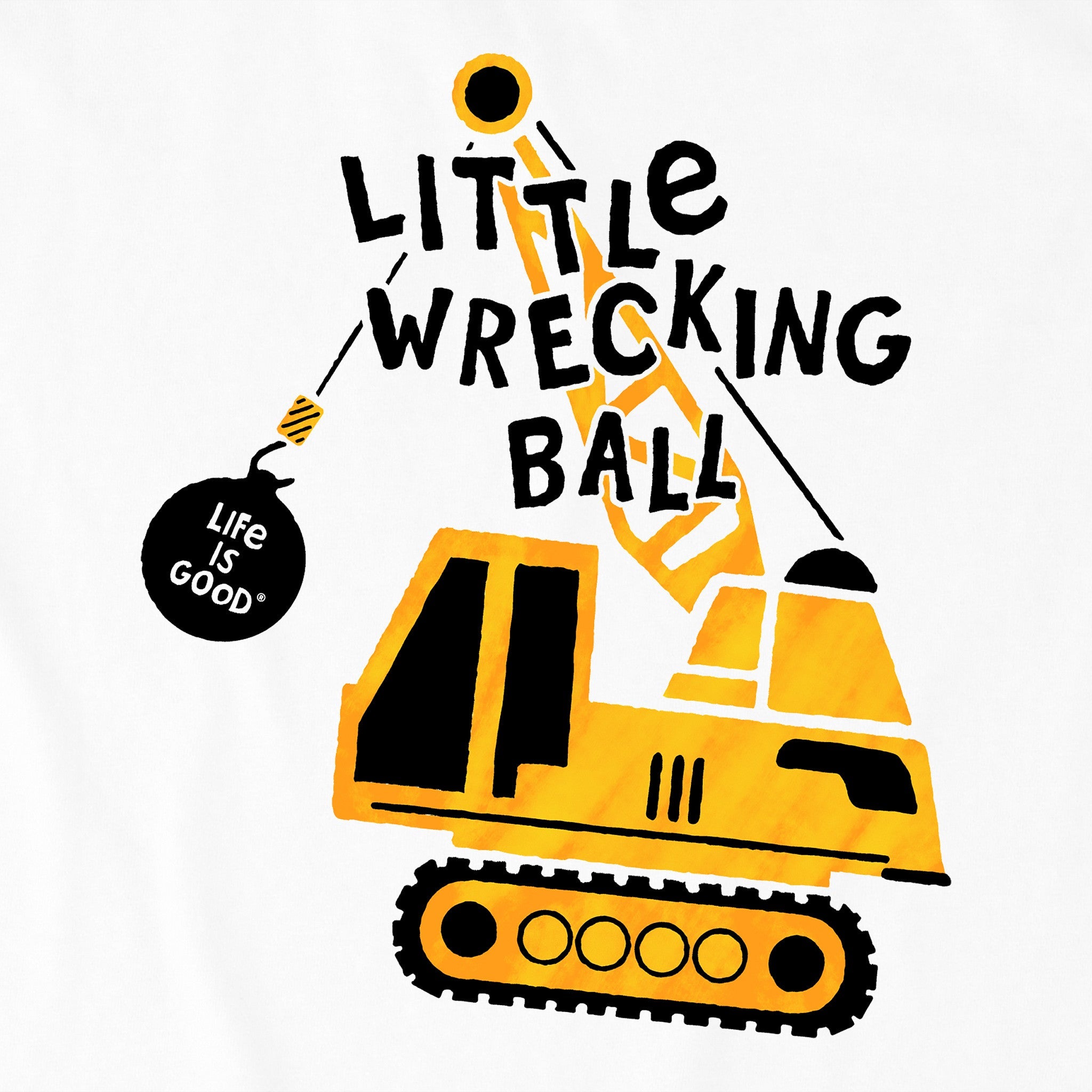 Toddler Little Wrecking Ball Short Sleeve Crusher Tee