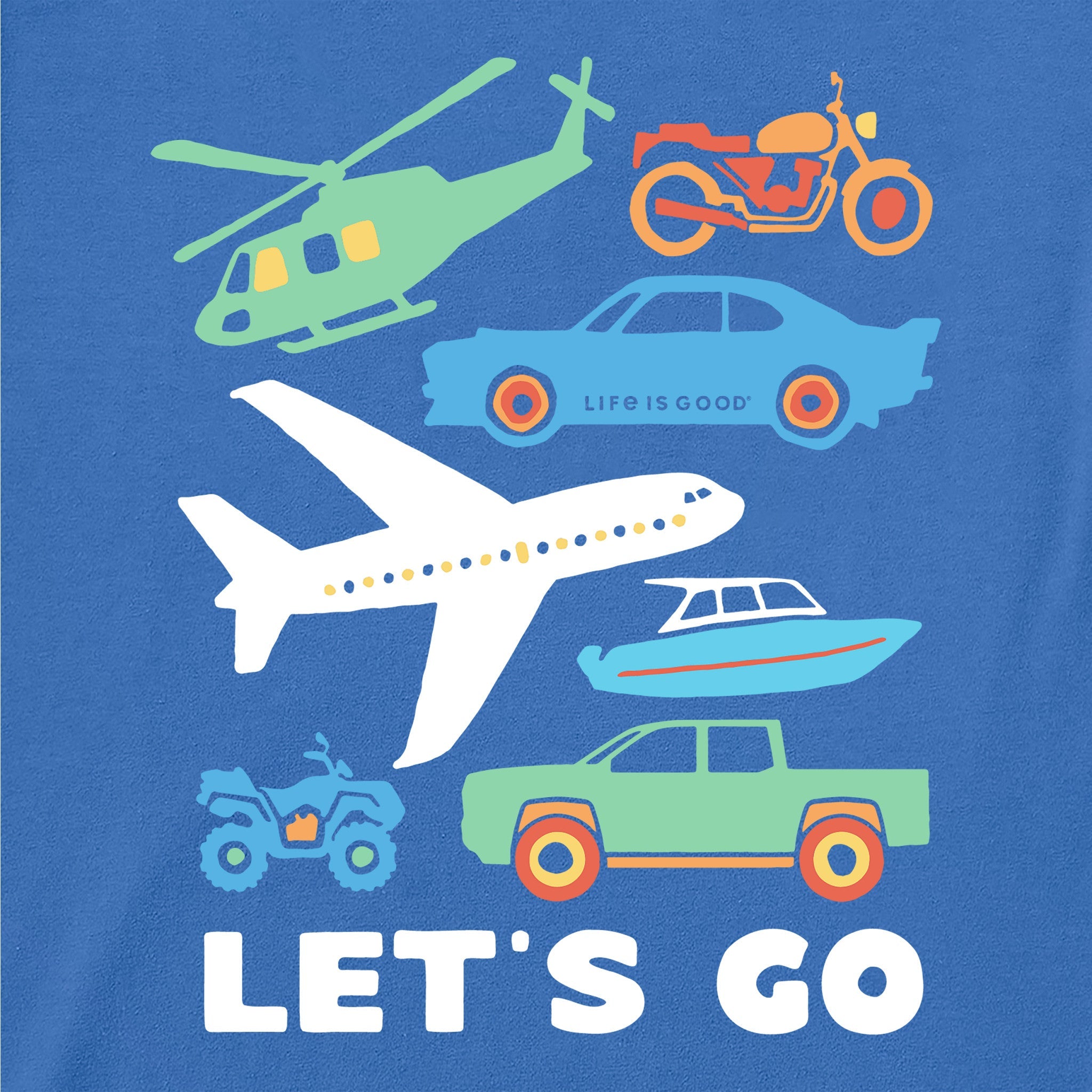 Toddler Let's Go Vehicles Short Sleeve Crusher Tee
