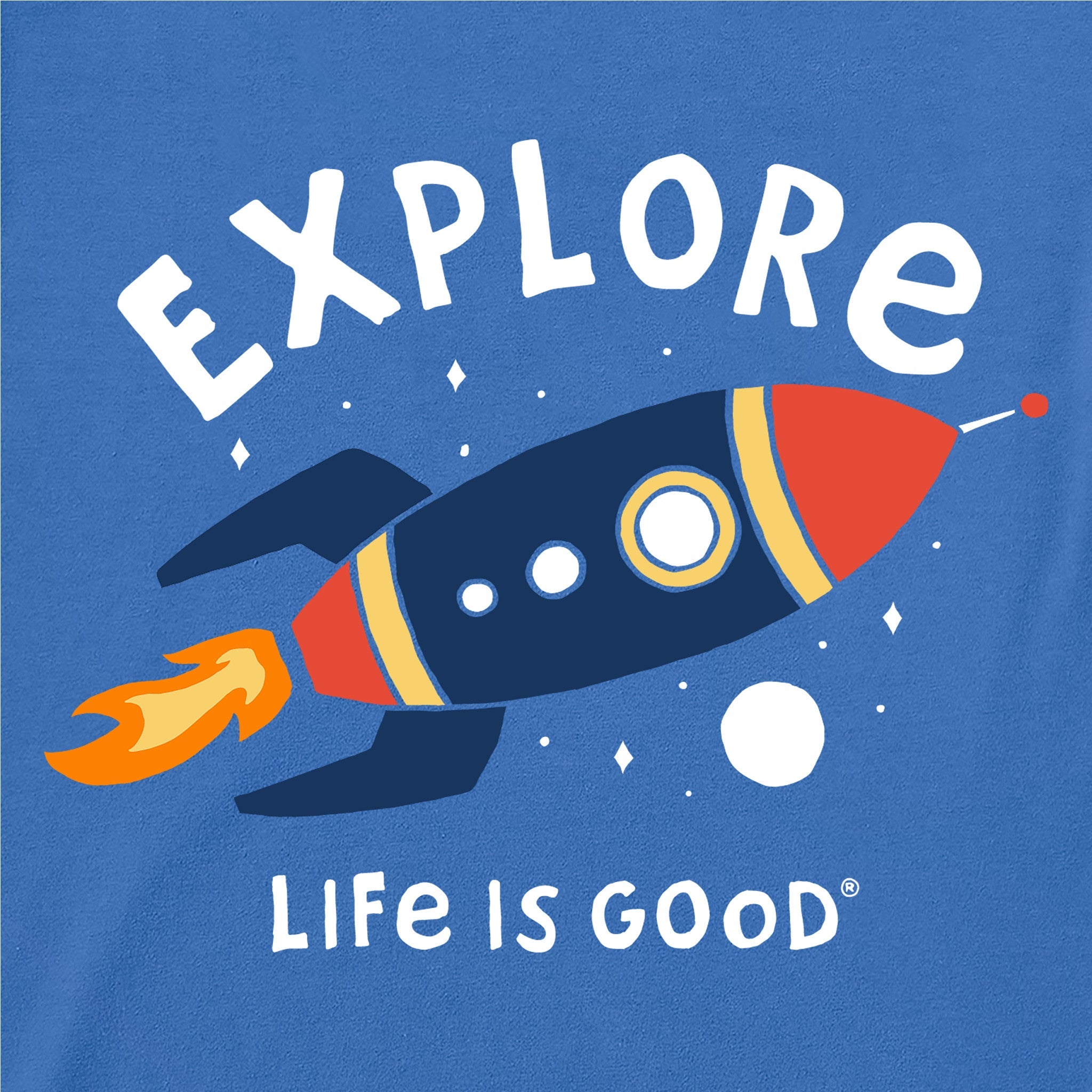 Toddler Explore Rocket Short Sleeve Crusher Tee