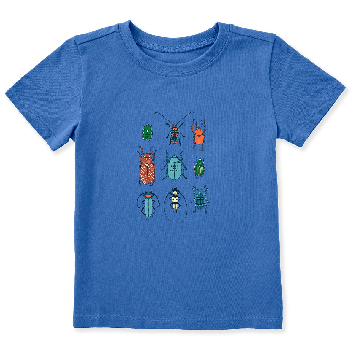 Toddler Cool Bug Grid Short Sleeve Crusher Tee