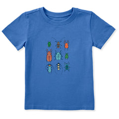 Toddler Cool Bug Grid Short Sleeve Crusher Tee
