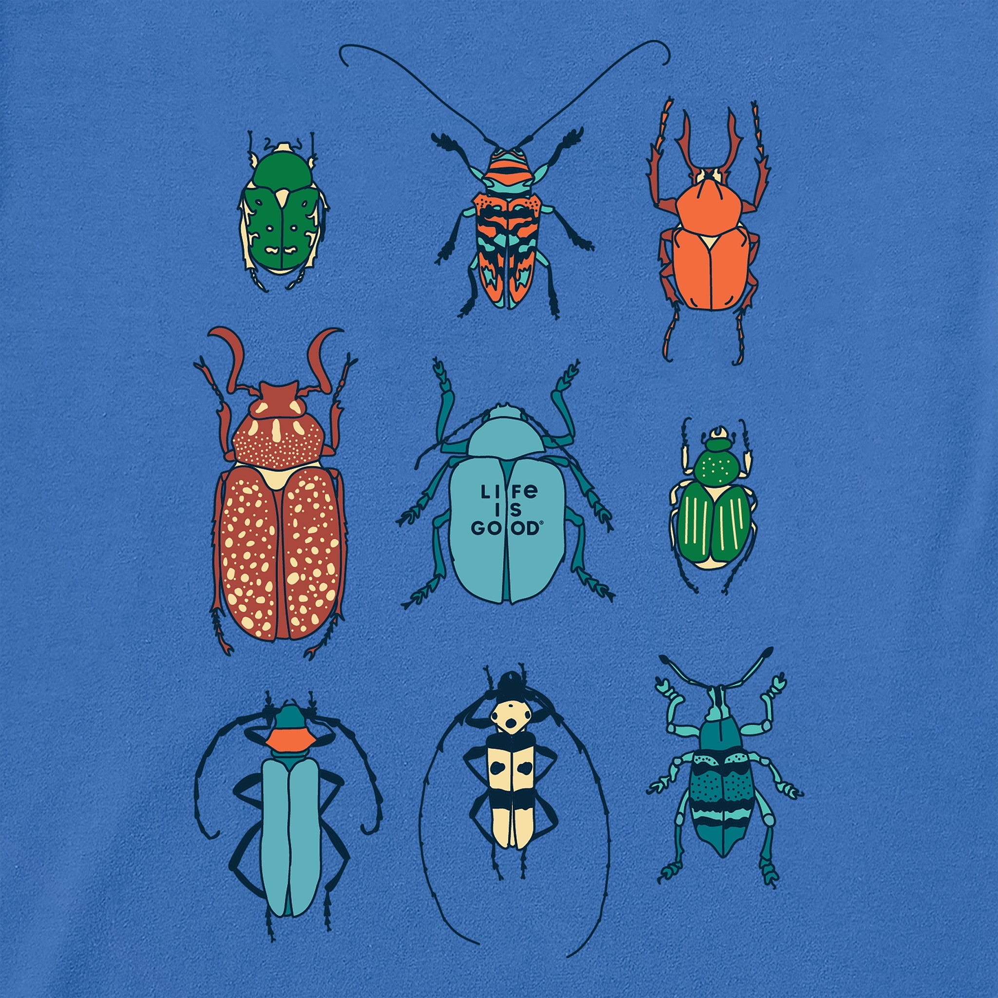 Toddler Cool Bug Grid Short Sleeve Crusher Tee