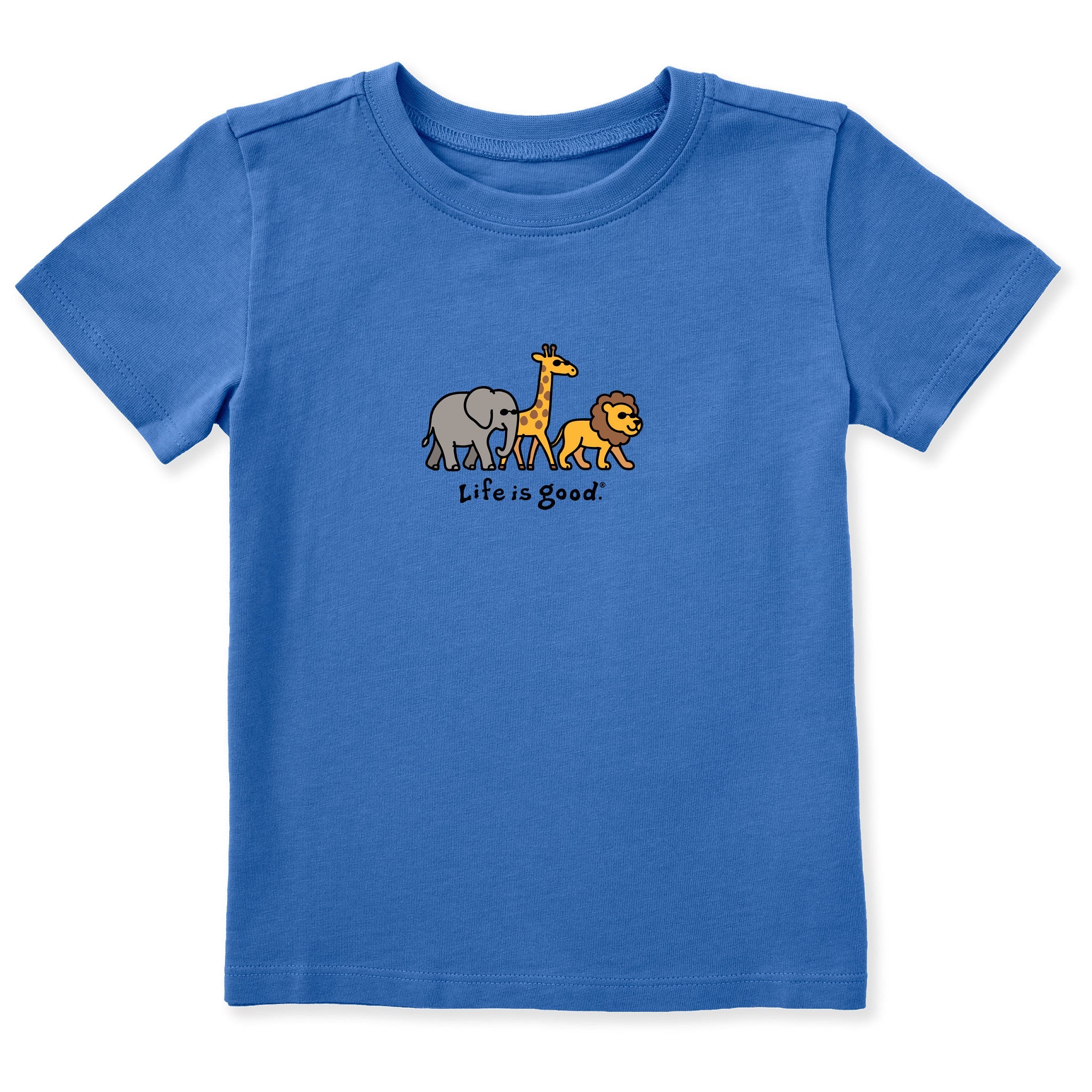 Toddler Big Animal Trio Short Sleeve Crusher Tee