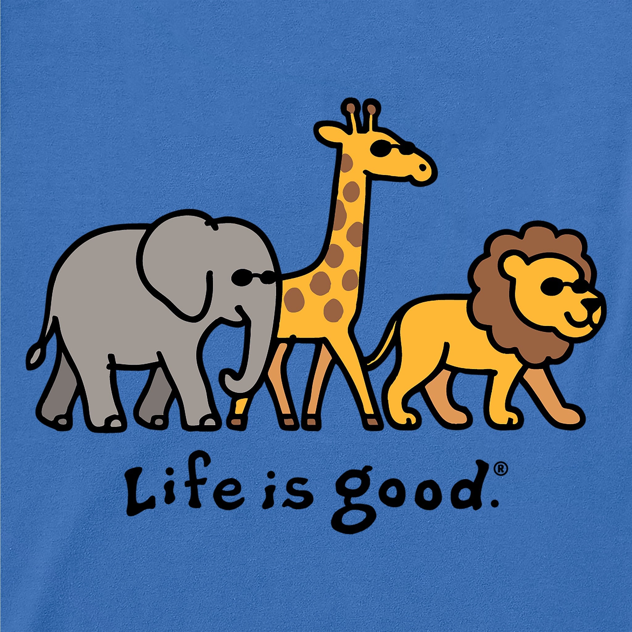 Toddler Big Animal Trio Short Sleeve Crusher Tee