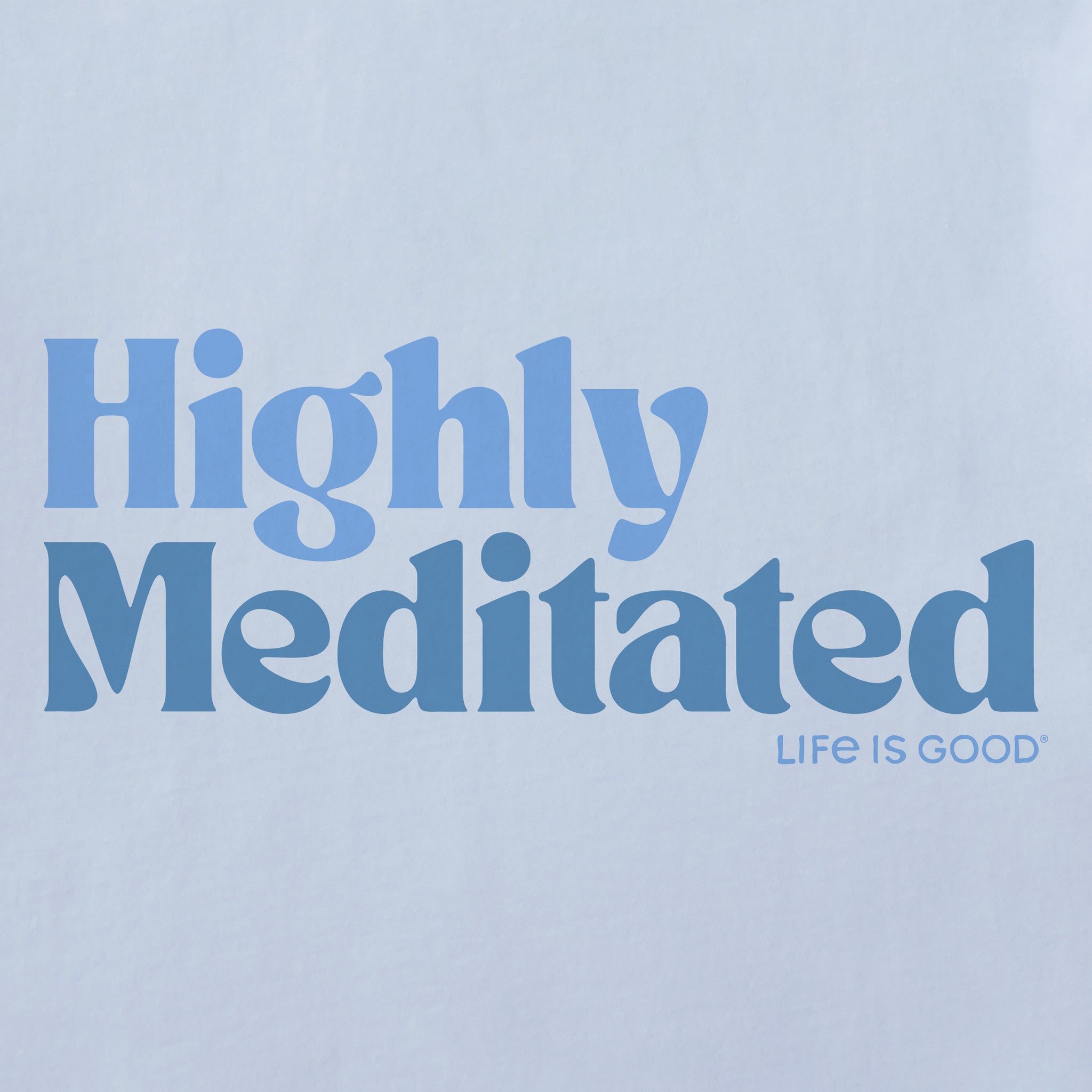 Women's Highly Meditated Text Short Sleeve Crusher Boxy Tee