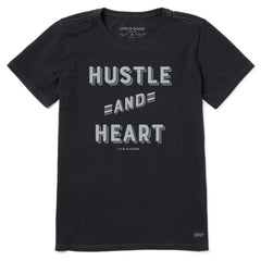 Women's Hustle and Heart Short Sleeve Crusher Tee
