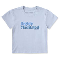 Women's Highly Meditated Text Crusher-LITE Shrunken Tee