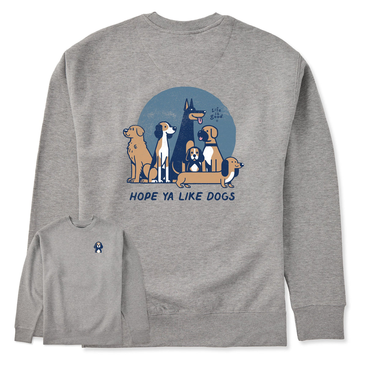 Adult Unisex Hope Ya Like Dogs Every Wear Crew Sweatshirt