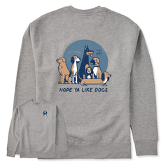 Adult Unisex Hope Ya Like Dogs Every Wear Crew Sweatshirt