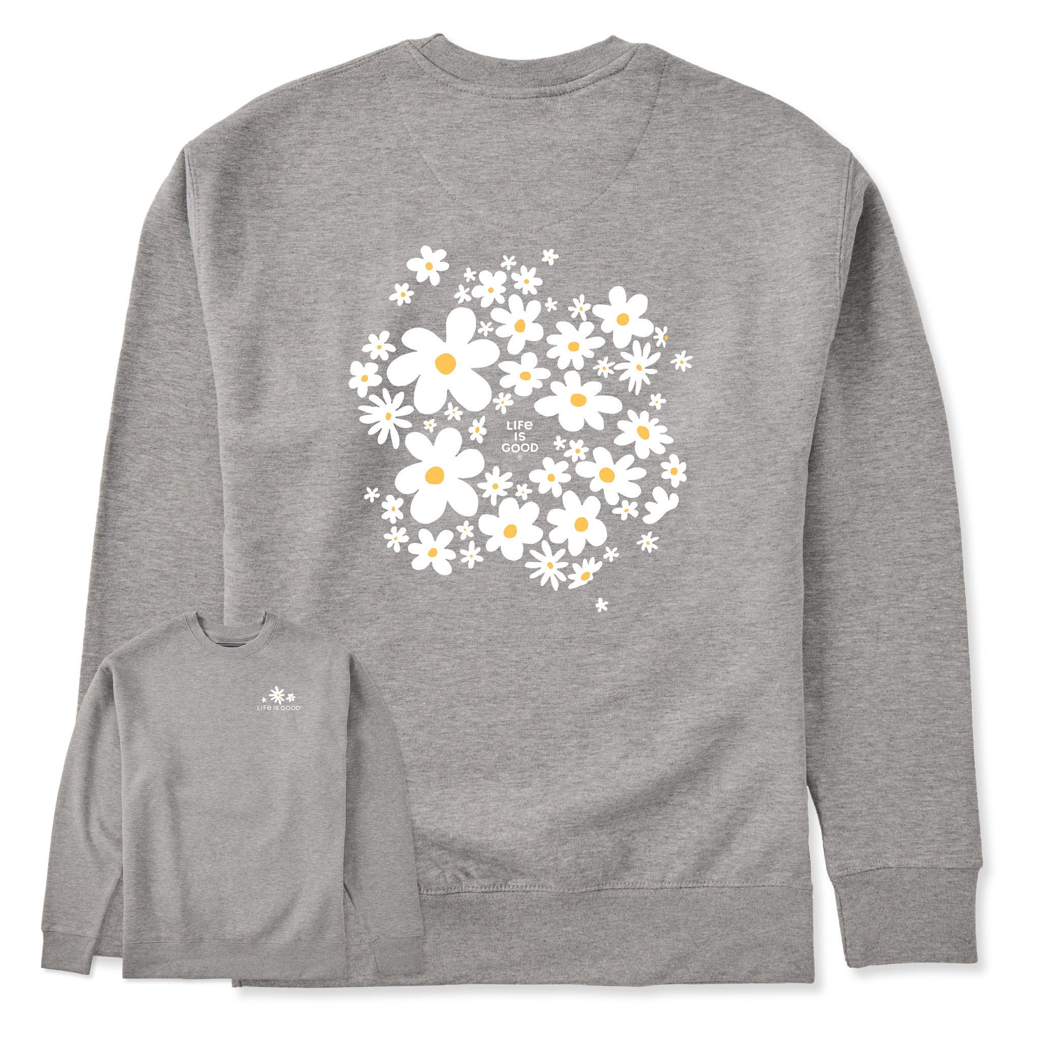 Adult Unisex Daisy Splash Every Wear Crew Sweatshirt