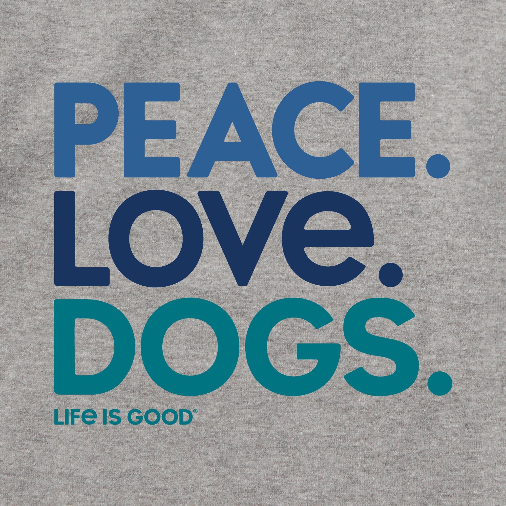 Adult Unisex Peace Love Dogs Every Wear Crew Sweatshirt