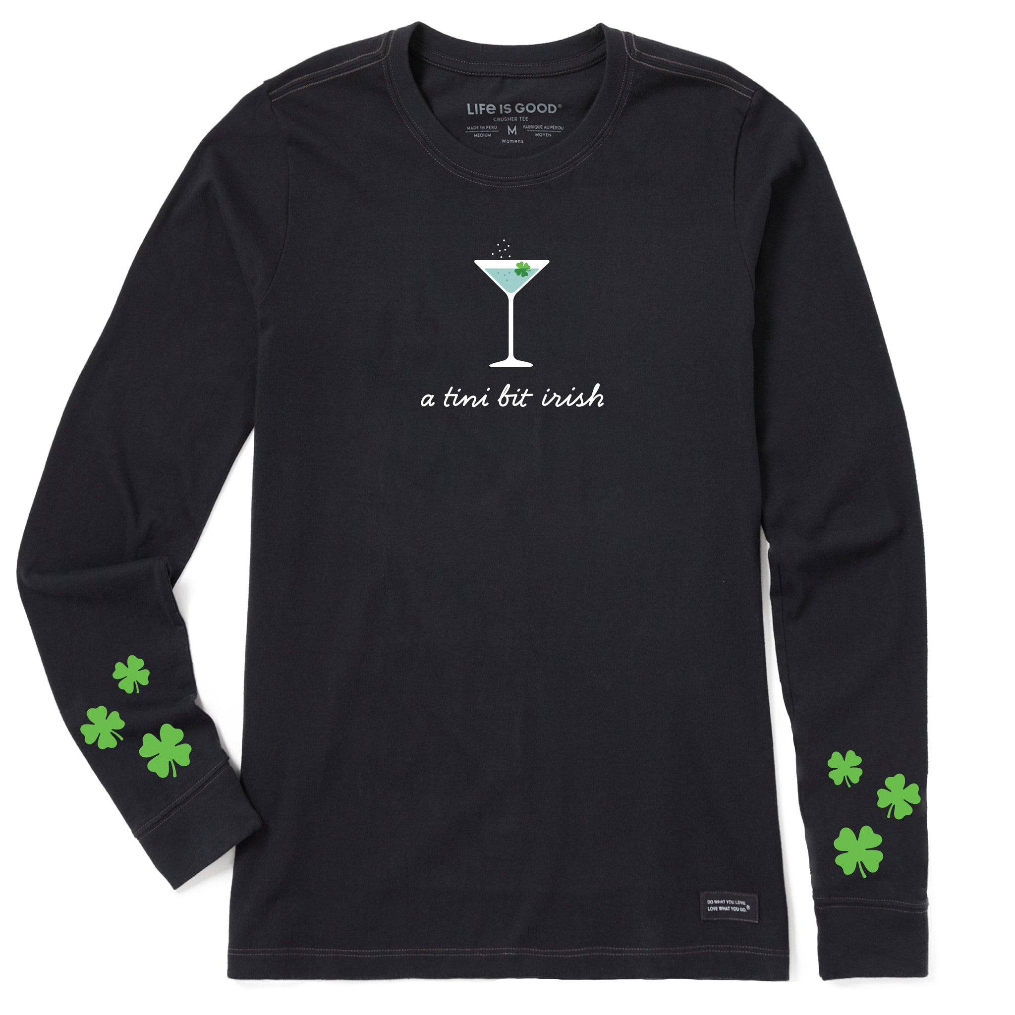 Women's A Tini Bit Irish Long Sleeve Crusher Tee
