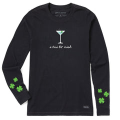 Women's A Tini Bit Irish Long Sleeve Crusher Tee