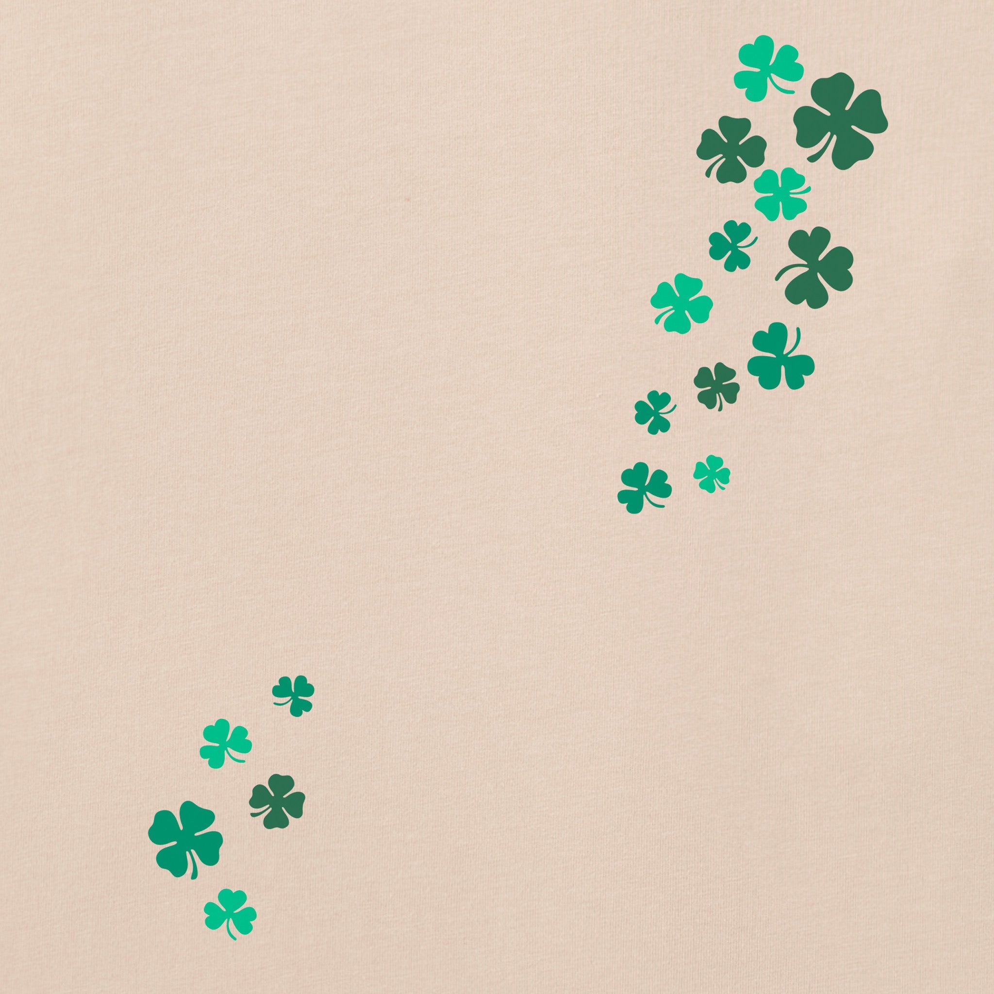 Women's Floating Shamrocks Long Sleeve Crusher Tee