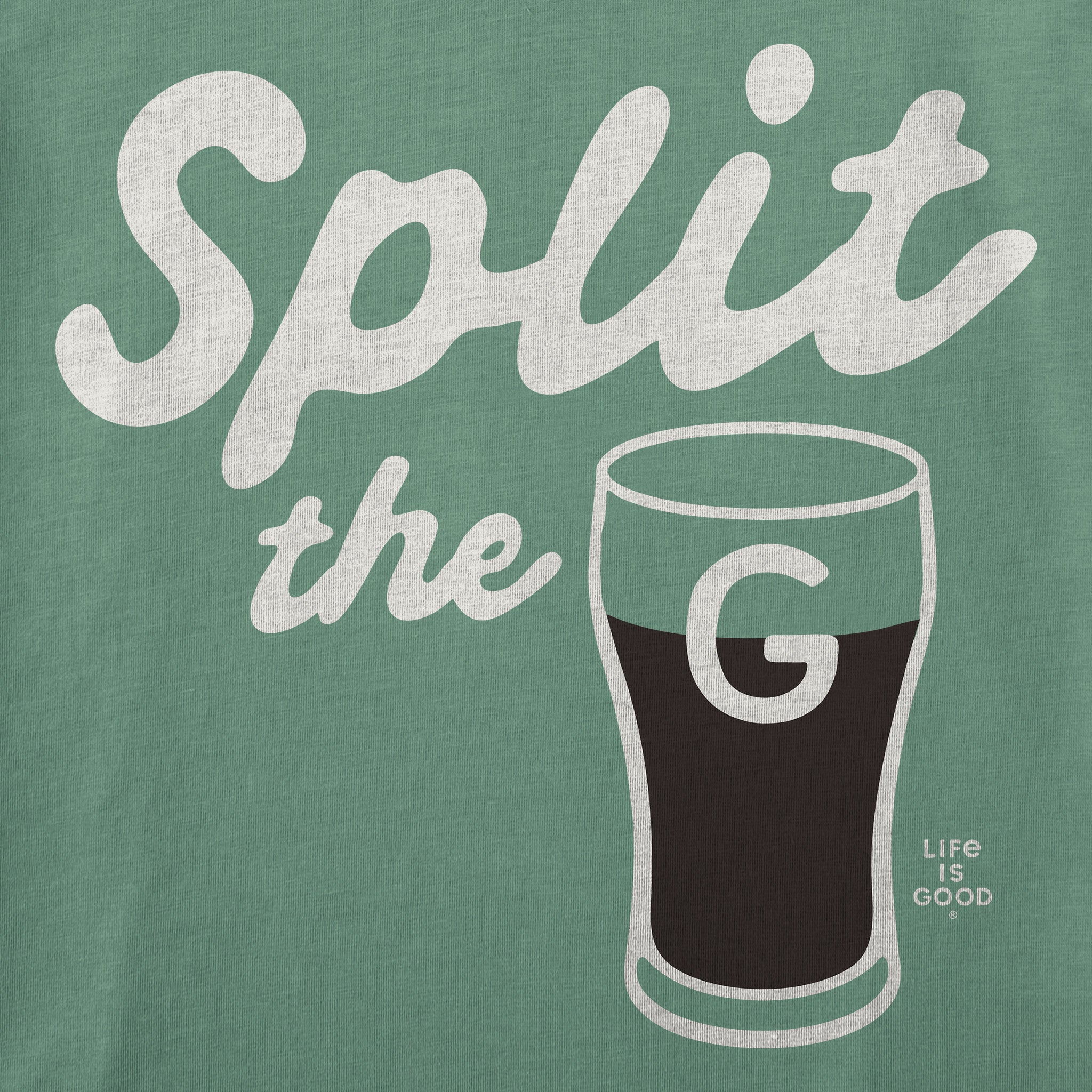 Men's Split the G Script Short Sleeve Crusher Tee