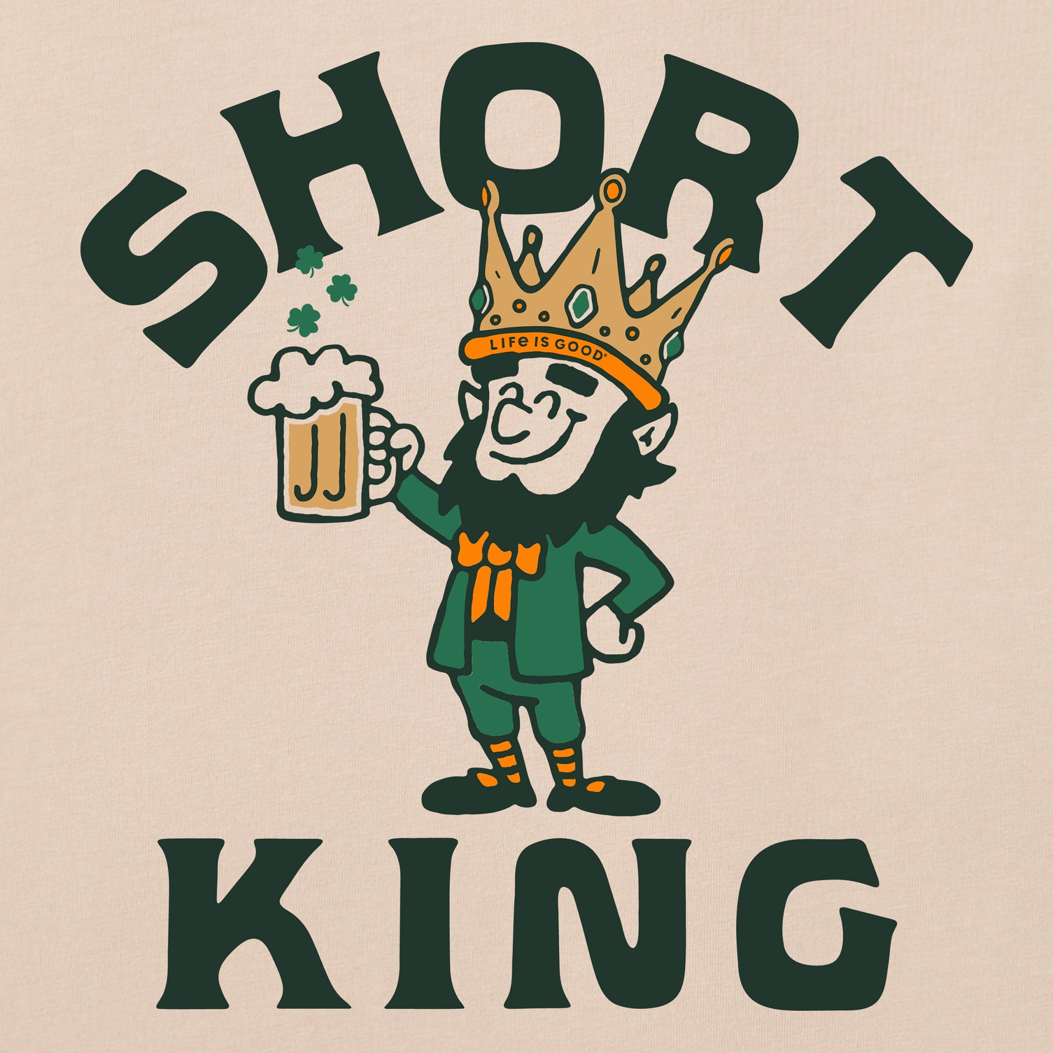 Men's Short King Short Sleeve Crusher Tee