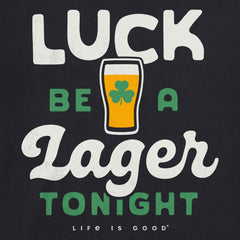 Men's Luck be a Lager Tonight Short Sleeve Crusher Tee