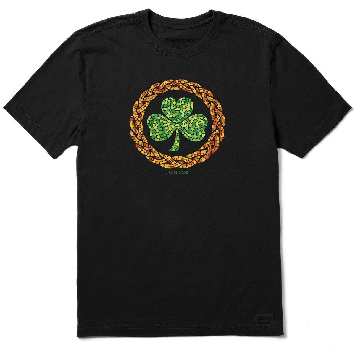 Men's Mosaic Shamrock Knots Short Sleeve Crusher Tee
