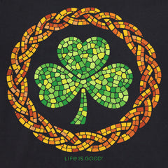 Men's Mosaic Shamrock Knots Short Sleeve Crusher Tee