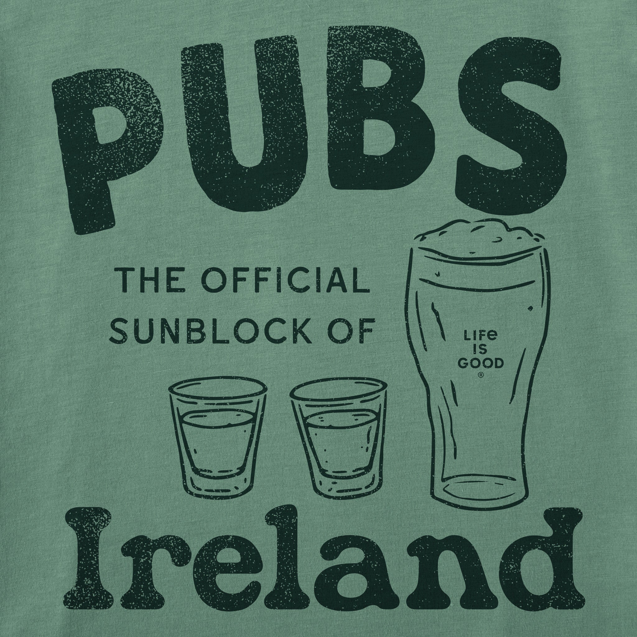 Men's Pubs Sunblock Short Sleeve Crusher Tee