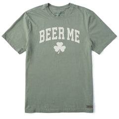 Men's Beer Me Shamrock Arch Short Sleeve Crusher Tee