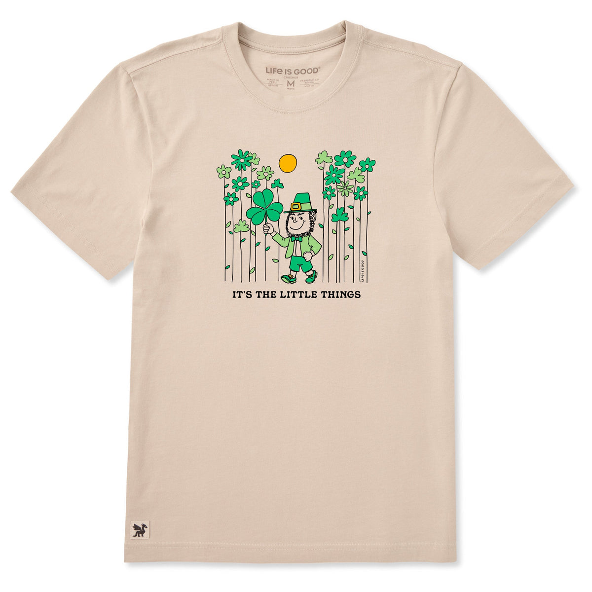 Men's It's the Little Things Leprechaun Short Sleeve Crusher Tee