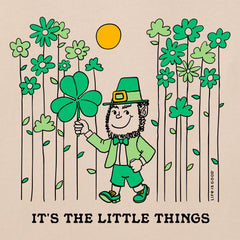Men's It's the Little Things Leprechaun Short Sleeve Crusher Tee