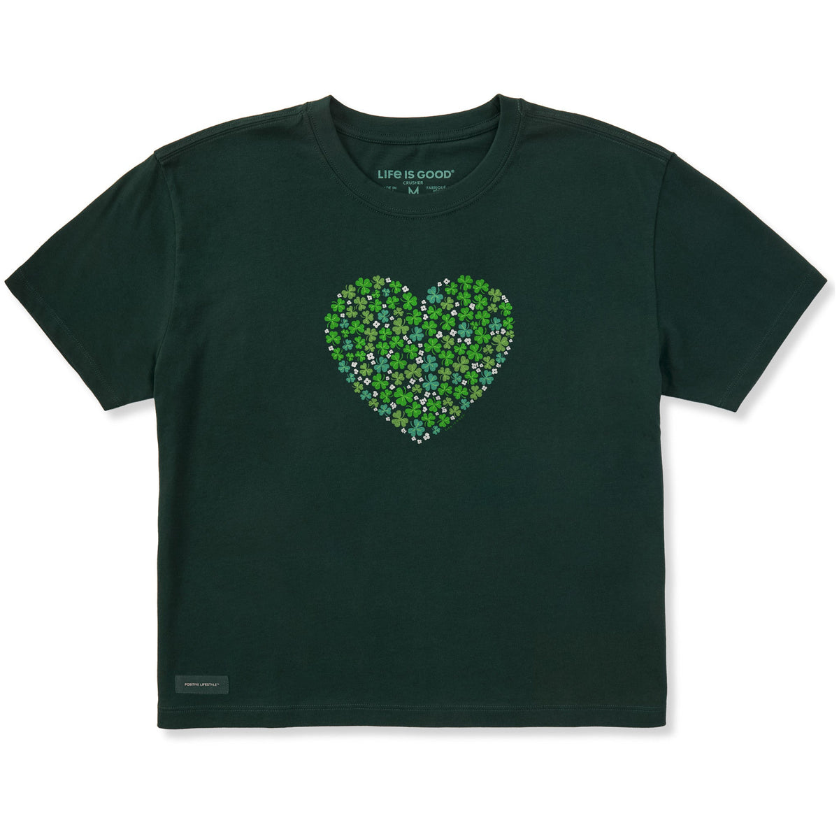 Women's A Shamrock Heart Short Sleeve Crusher Boxy Tee
