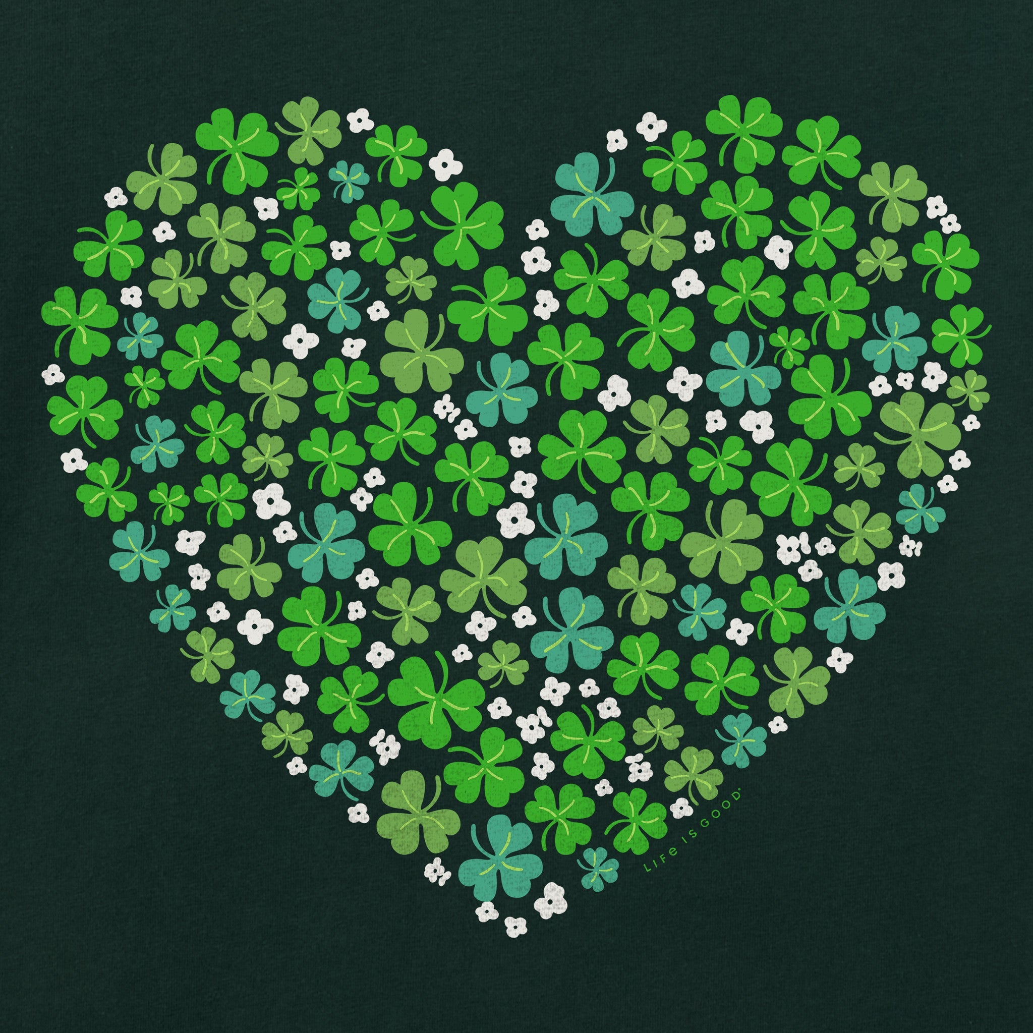 Women's A Shamrock Heart Short Sleeve Crusher Boxy Tee