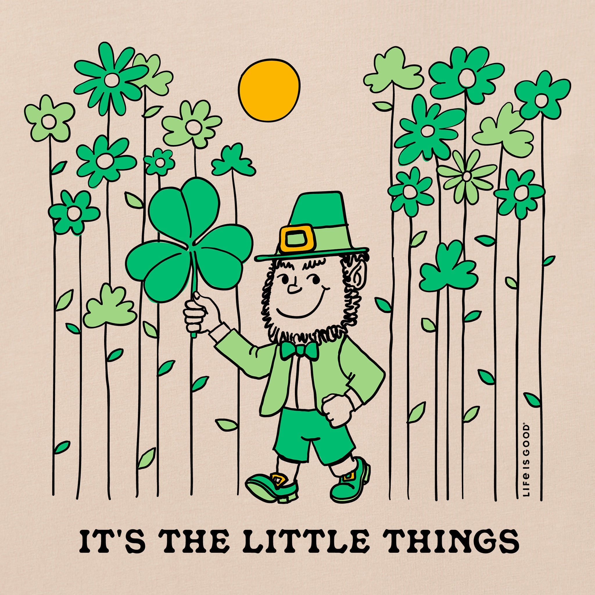 Women's It's the Little Things Leprechaun Short Sleeve Crusher Tee