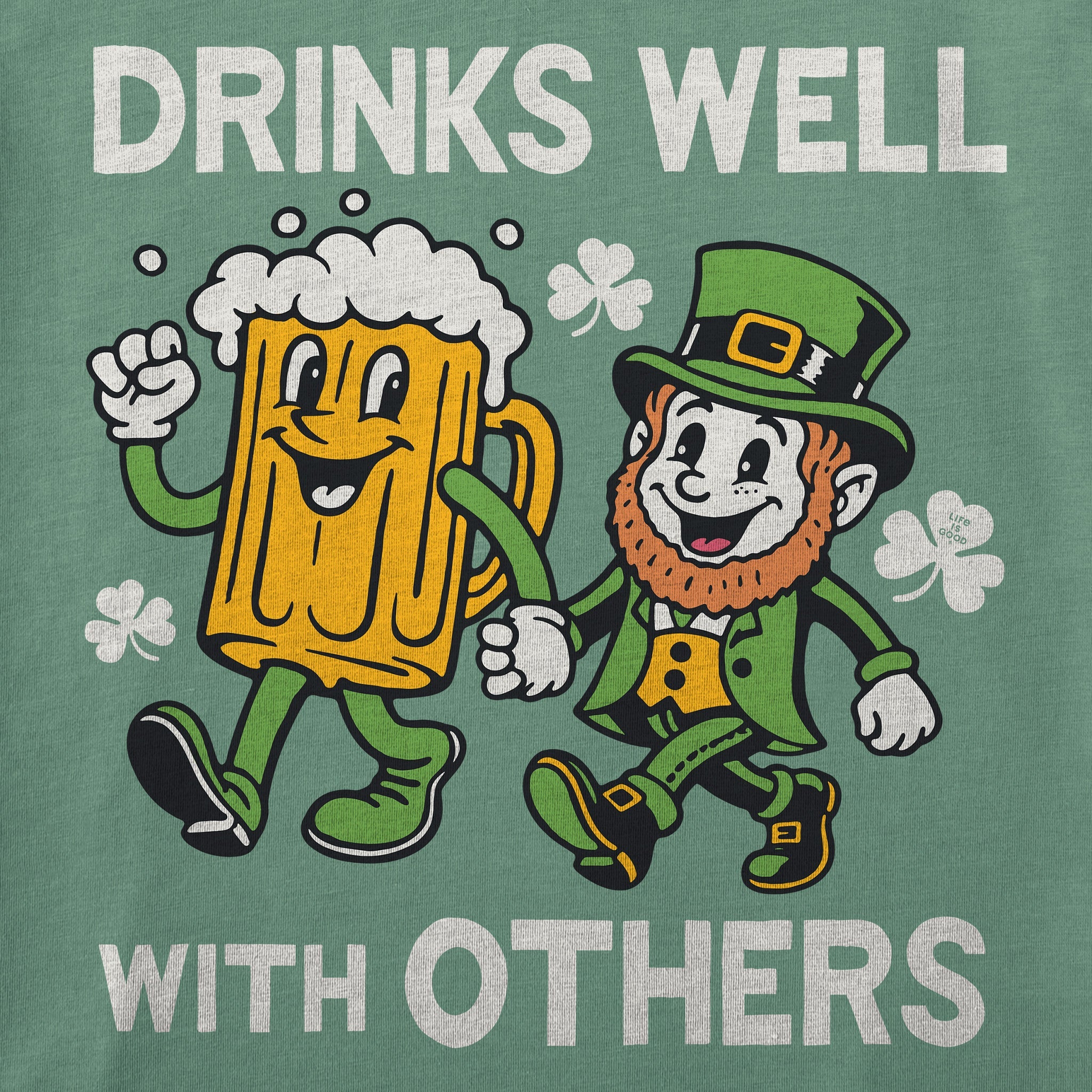 Women's Drinks Well With Others Leprechaun Crusher-LITE Shrunken Tee