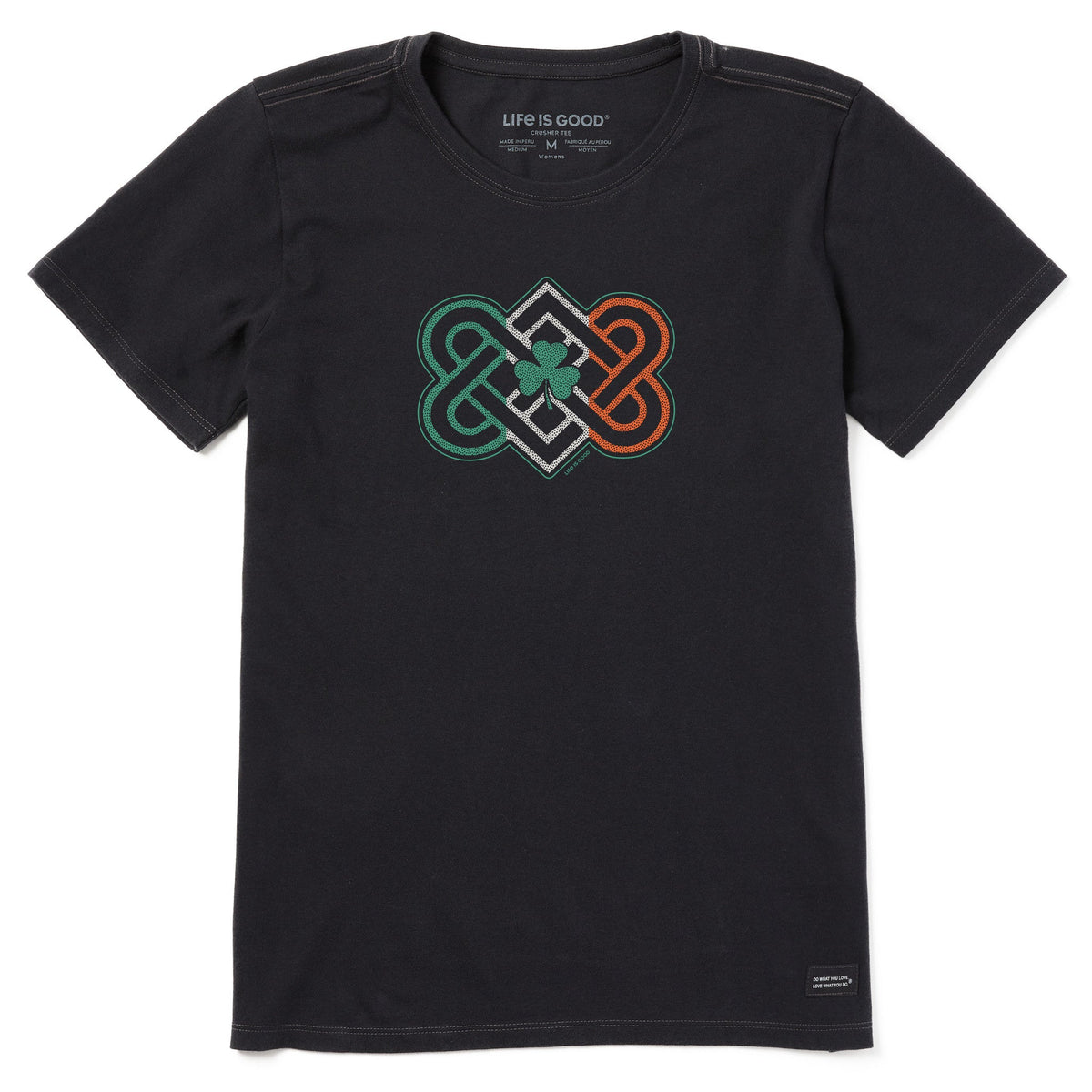 Women's Intricate Shamrock Flag Short Sleeve Crusher Tee