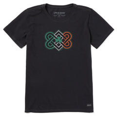 Women's Intricate Shamrock Flag Short Sleeve Crusher Tee