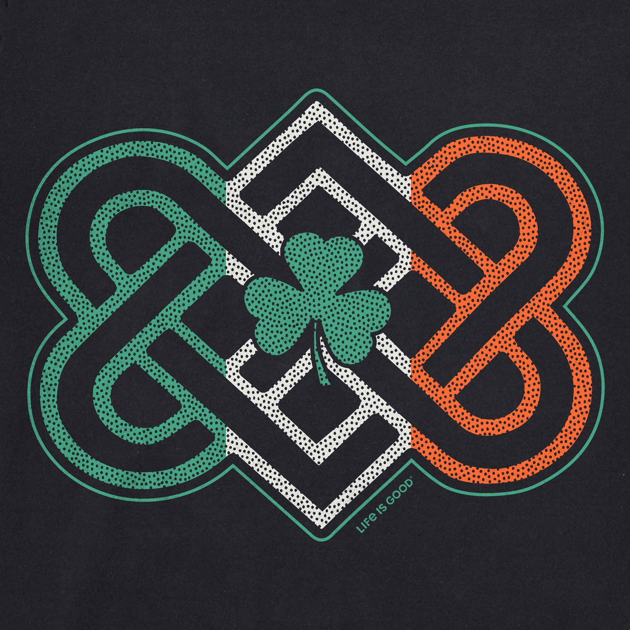 Women's Intricate Shamrock Flag Short Sleeve Crusher Tee