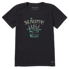 Women's Hat Full of Beer Short Sleeve Crusher Tee