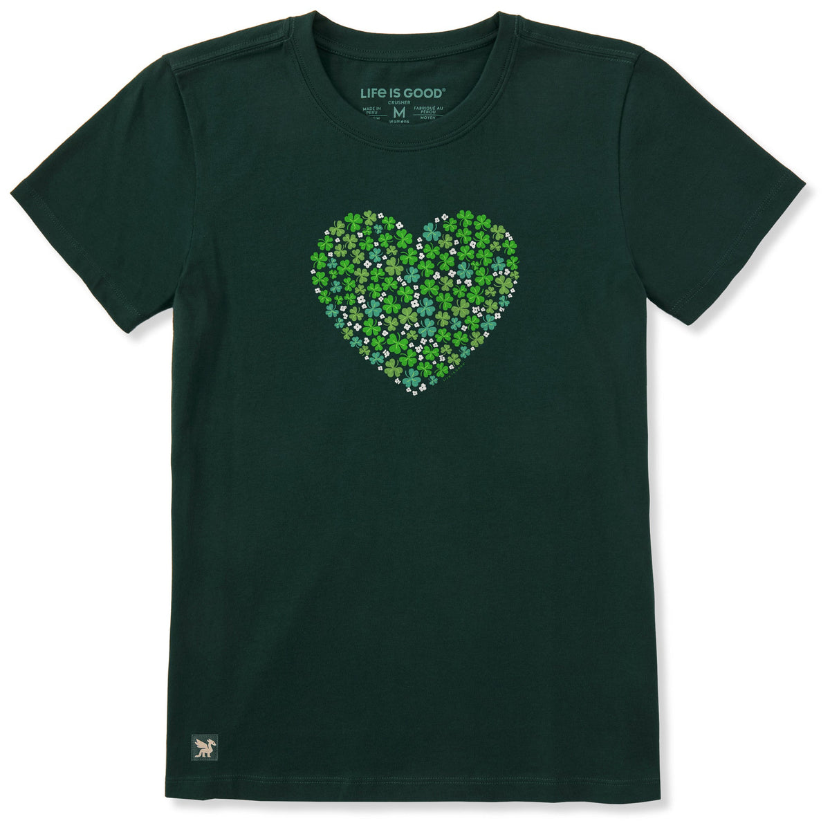 Women's A Shamrock Heart Short Sleeve Crusher Tee