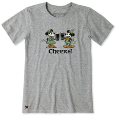 Women's Cheers to the Irish Mice Short Sleeve Crusher Tee