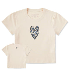 Women's Cat Print Heart Crusher-LITE Shrunken Tee