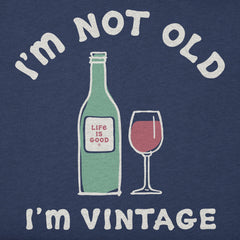 Men's I'm Not Old I'm Vintage Short Sleeve Crusher Tee