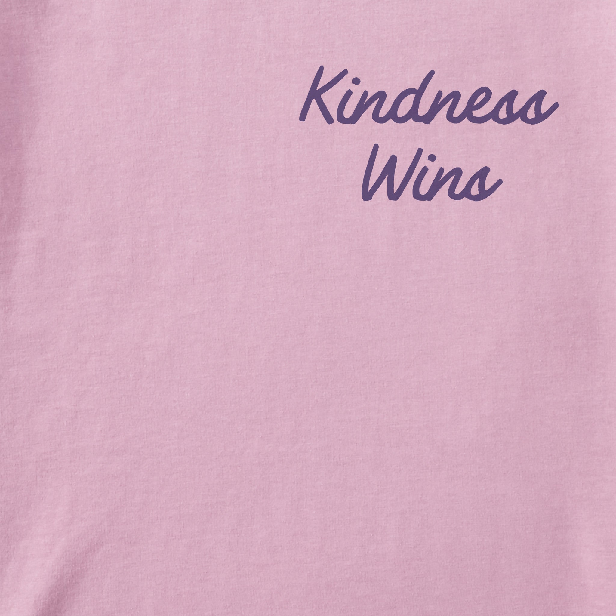 Women's Kindness Wins Script Short Sleeve Crusher Boxy Tee