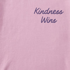 Women's Kindness Wins Script Short Sleeve Crusher Boxy Tee