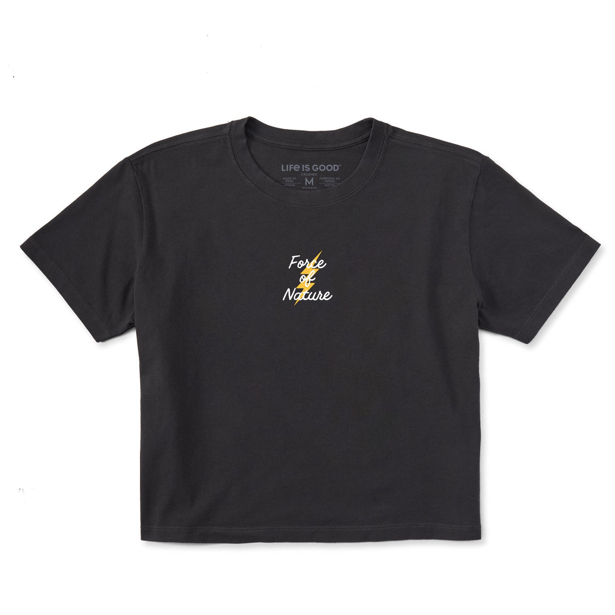 Women's Force of Nature Script Short Sleeve Crusher Boxy Tee