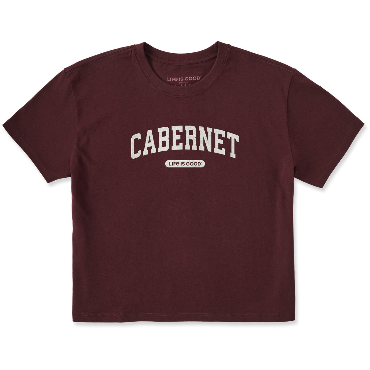 Women's Cabernet Arch Short Sleeve Crusher Boxy Tee