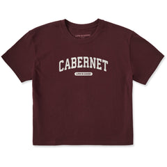 Women's Cabernet Arch Short Sleeve Crusher Boxy Tee