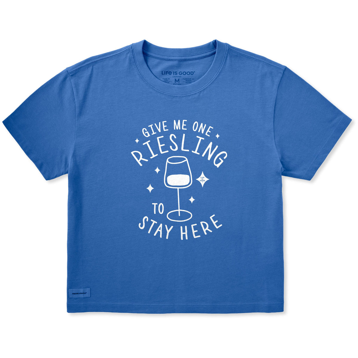 Women's Give Me One Riesling Short Sleeve Crusher Boxy Tee